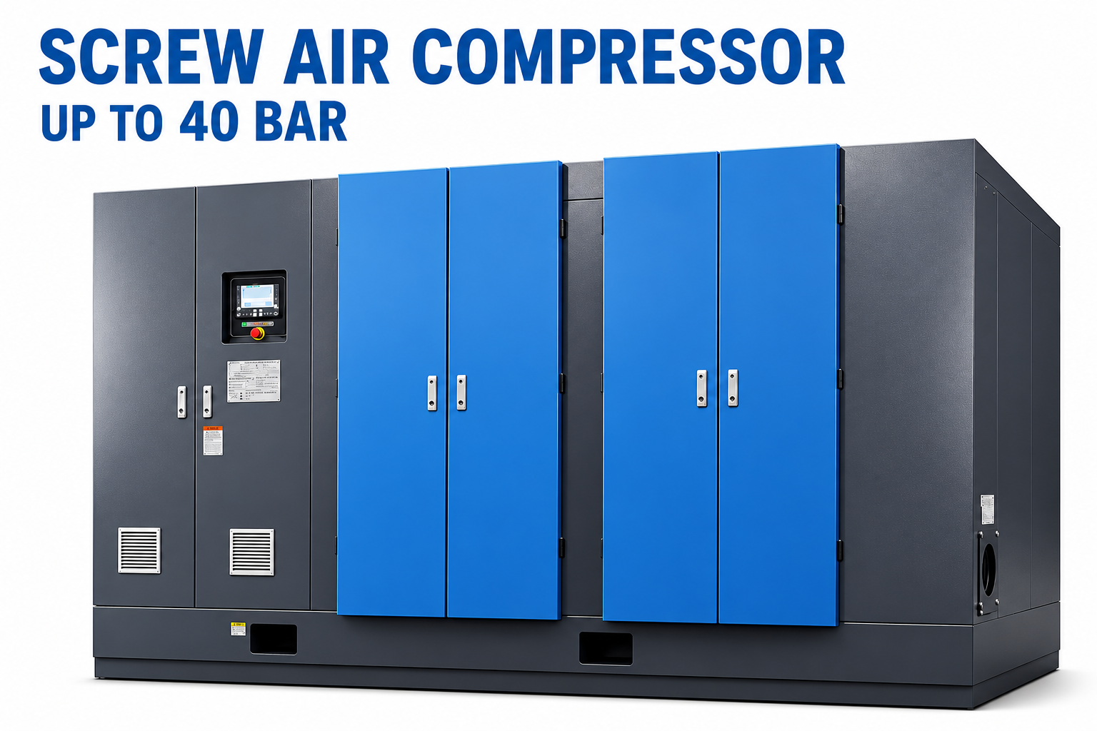 Screw Air Compressor Up to 40 Bar for Industrial Compressed Air Applications in Malaysia